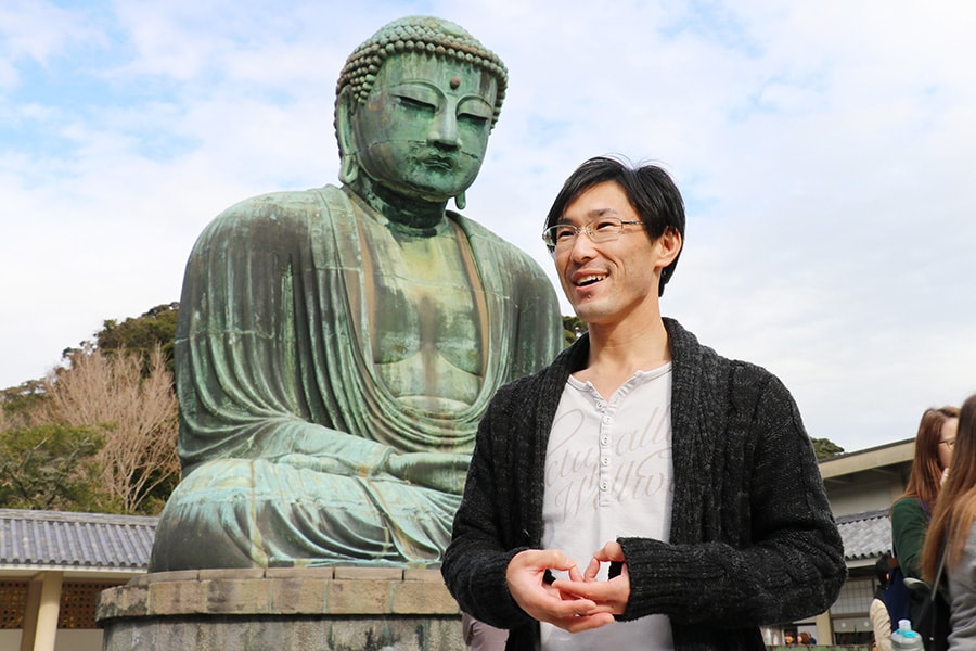 鎌倉大仏について語る金子充良