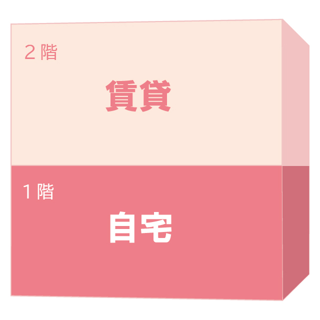 30坪 賃貸併用住宅 間取り 横割り